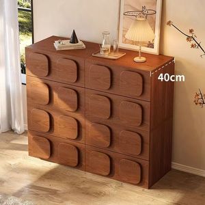 Commode ancienne en bois multifonctionnelle <span class=keywords><strong>avec</strong></span> rangements, table <span class=keywords><strong>de</strong></span> chevet pour salon, côté <span class=keywords><strong>canapé</strong></span> et organisation <span class=keywords><strong>de</strong></span> chambre à coucher - Product Image 2