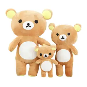 Wholesale Factory Custom Logo Kids Personalized Soft Plushies Toys Stuffed Animals Gift Bear Korilakkuma Plush Rilakkuma