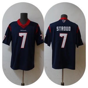 Großhandel Genähte American Football Trikots Neue Saison # 7 Stroud Houston Texans Stickerei-Trikots - Product Image 4