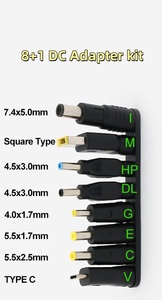 Ensemble de <span class=keywords><strong>8</strong></span> embouts d'adaptateur secteur universels DC 5,5x2,1 mm femelle vers <span class=keywords><strong>8</strong></span> connecteurs pour chargeur d'ordinateur portable Dell HP Lenovo Asus - Vente flash - Product Image 3