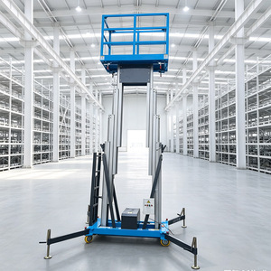 Plateforme <span class=keywords><strong>de</strong></span> travail aérienne mobile hydraulique télescopique <span class=keywords><strong>de</strong></span> 6 mètres, capacité <span class=keywords><strong>de</strong></span> 200 kg, design compact, pour l'entretien intérieur et extérieur - Product Image 2