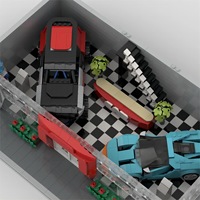 Juego de Bloques de Construcción de 50 Piezas a Escala 1:12, Personalización de Escenas, Tema de Edificios Famosos, Educativo, DIY, Plástico ABS