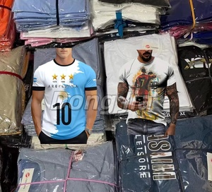 <span class=keywords><strong>Vente</strong></span> en gros de T-shirts de sport pour hommes, vêtements de football d'entraînement, lots mixtes aléatoires de maillots et T-shirts pour hommes - Product Image 2