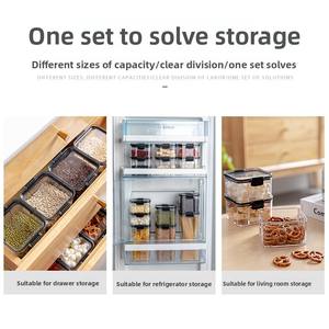 Tarro de almacenamiento para cocina, tarro sellado a prueba de humedad de calidad alimentaria, contenedor de plástico, tarro para especias - Product Image 3