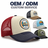 Casquette Trucker Décontractée d'Extérieur Personnalisée avec Patch Brodé, Dos en Maille Respirante, Visière Courbée et Fermeture Snapback Réglable – Vente en Gros