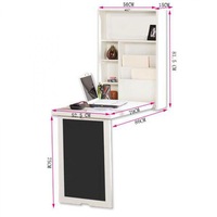 Table à manger pliante murale moderne sur mesure en bois massif et bambou, mobilier convertible pour appartement, chambre, hôtel