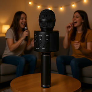 Microphone karaoké sans fil 5CORE, haut-parleur Bluetooth portable avec haut-parleur intégré pour chanter à la maison lors de fêtes - Product Image 2