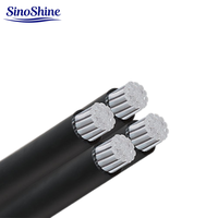 Cable de Alimentación de Aluminio XLPE PVC de 4 Núcleos, 150/185/240 mm², Cable Subterráneo Blindado STA, 0.6 1kV YJLV22, Cable Eléctrico IEC 60502-1