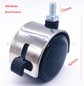 Kunststoff-PA-Möbelrollen mit Bremse, universelle Lenkrollen für Schul- und Esszimmerstühle – 40 kg Tragkraft, 50 mm Durchmesser - Product Image 6