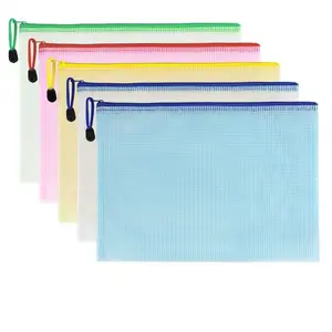 A4 Thư Kích Thước PVC Lưới Dây Kéo Pouch Câu Đố Túi Cho Tổ Chức Lưu Trữ Của Trường Đồ Chơi Hội Đồng Quản Trị Trò Chơi Văn Phòng Nguồn Cung Cấp