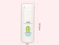 Botella de agua de doble pared con aislamiento de temperatura comercial, venta al por mayor, vidrio de borosilicato, termo Led inteligente, moda bonita