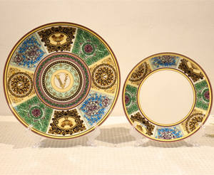 Luxury v Series Plates Royal Business <b>Gifts</b> Dinner Set Bone China 4-pcs Set with Logo Ceramic Dinnerware Set for <b>Gift</b> Girlfriend - Product Image 2