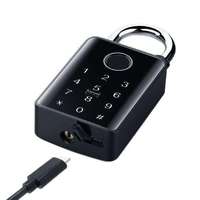 Cadenas intelligent SafetyTuya avec code de combinaison, clé numérique et lecteur d'empreintes digitales biométrique, compatible avec l'application Tuya