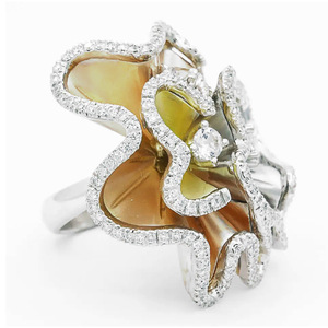 Anello Classico con Grande Fiore per Donne, Stile Occidentale, Versatile, Accessorio da Dito alla Moda per Feste, Regalo - Product Image 4