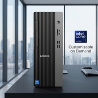 Ordinateur de bureau tour Lenovo pour entreprises, processeur Intel Core Ultra 200, RAM DDR5 5600 MHz, SSD M.2 Gen4, triple verrouillage physique, une touche