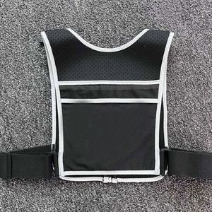 Adjustable Waistband Breathable Material Chest Pack Gear Phone Holder Zip Reflective <b>Running</b> Vests <b>with</b> Bottle for <b>Running</b> - Product Image 4