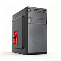 Boîtier PC Micro-ATX Mini-ITX en gros, châssis compact 350 mm, 4 emplacements PCI, support HDD/SSD, ventilation en maille, boîtier d'ordinateur de jeu 3