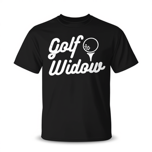 Camiseta Golf Widow de manga corta con cuello redondo, ropa promocional unisex para adultos - Product Image 2