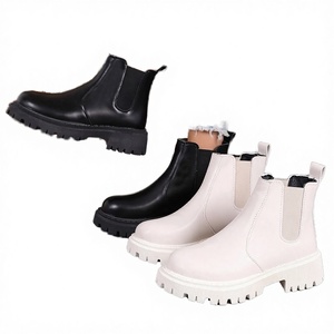 Customizable Women's Platform Ankle <b>Boots</b> Winter Solid Hard-Wearing Autumn Summer Elegant Anti-Slip Lightweight Fashion Simple - Product Image 1