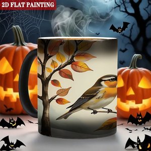 Frosted Black <b>Ceramic</b> <b>Mug</b> 11oz Heat Activated Color Changing Cup Living Room Desktop Decor - Product Image 6