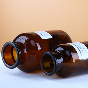 Glass Bottle Glassglassglass Amber Empty Aromatherapy Aroma Oil 150ml 250ml 500ml 1000ml Reed Decorative Perfume Diffuser Glass Bottle With Rattan Stick