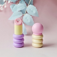 Tube vide en plastique personnalisé sur le thème de la dopamine avec breloque, mignon, pour gloss, outils de maquillage cosmétique, emballage de rouge à lèvres, vente en gros