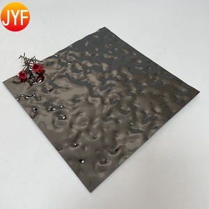 Paneles de Pared Negros Pulidos EL019, Lámina de Acero Inoxidable con Superficie de Color, Lámina Decorativa de Acero Inoxidable con Efecto de Ondas de Agua - Product Image 5