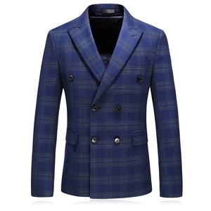 Traje de <span class=keywords><strong>hombre</strong></span> a medida, traje de 2 piezas, chaqueta de cuadros de lana, Pantalones - Product Image 4