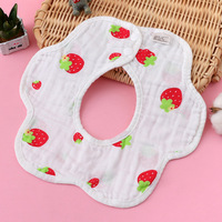 Bavoirs imperméables matelassés à motifs d'animaux de dessin animé pour bébés, nouvelles serviettes absorbantes pour la salive, lingettes à épaules pour nouveau-nés, foulards bandana pour l'alimentation des garçons et des filles