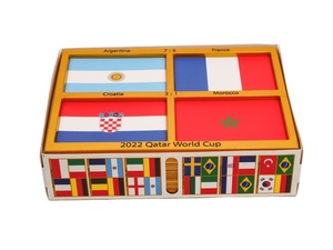Paquete Conmemorativo de las 4 Mejores Banderas <span class=keywords><strong>del</strong></span> <span class=keywords><strong>Mundial</strong></span> de Fútbol <span class=keywords><strong>2022</strong></span> de CS Gift, Duradero, Deportivo, Personalizable, Impresión Exquisita, Reciclable y Ecológico - Product Image 2