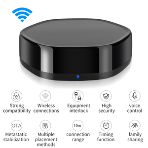 Tuya Smart WiFi 3-en-1 Contrôleur multifonction sans fil BLE <span class=keywords><strong>Mesh</strong></span> + ZigBee 3.0 Passerelle infrarouge IR Blaster Android 4G - Product Image 4