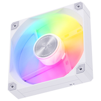 Ventilador de CPU SNOWMAN AS120-ARGB-WH de 120 mm con Rodamiento Fluido, Radiador de Alto Rendimiento para Procesador y Caja de Ordenador