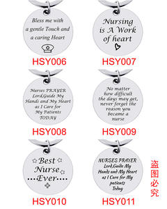 Infirmière porte-clés cadeau de jour de remise des diplômes meilleure infirmière de tous les temps porte-clés en métal porte-clés en acier inoxydable je suis une infirmière quelle est votre superpuissance - Product Image 5