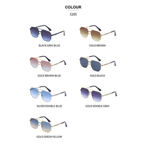 Lunettes de soleil rétro personnalisées unisexe, verres PC UV400, monture noire, style Instagram, tendance, lunettes transfrontalières - Product Image 2