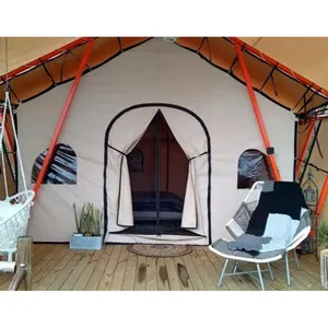 Tenda Safari Rumah Hotel Kemah Pantai Besar Tahan Air Mewah Luar Ruangan