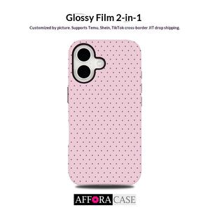 <span class=keywords><strong>Funda</strong></span> Protectora 2 en 1 para Teléfono Móvil 17/16promax, de TPU, Resistente a Golpes, con Diseño de Lunares, Transferencia Térmica, Gran Venta - Product Image 2