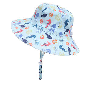 Vente en gros de chapeau seau d'été imprimé ajustable pour bébé et enfant <span class=keywords><strong>casquette</strong></span> Panama pour enfant <span class=keywords><strong>casquette</strong></span> <span class=keywords><strong>anti</strong></span>-<span class=keywords><strong>UV</strong></span> chapeau rose avec ficelle pour enfants - Product Image 3