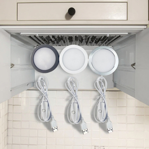 USB 3Watts SMD2835 LED lumière d'armoire blanc chaud plafonnier interrupteur DC 6V câble corps en plastique monté en Surface IP44 120 - Product Image 1