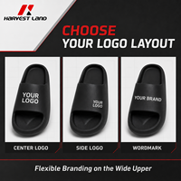 Sandalias EVA con Logotipo Personalizado, de Una Pieza con Tira Ancha, Ligeras, Antideslizantes, para Ducha, Calzado Promocional OEM