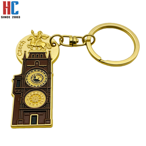 Porte-clés en alliage de zinc émaillé personnalisés par une usine avec une expérience de 23 ans - Souvenir de voyage Pologne Finlande République tchèque Hongrie Roumanie - Product Image 3