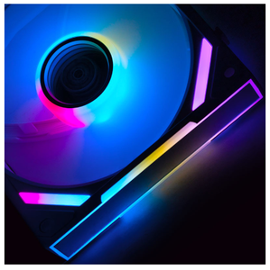 พัดลมเคส SilverStone Magic Mirror 120 ARGB สีดำขาว หมุนได้สองทิศทาง ขนาด 120 มม. พัดลม RGB แบบ Addressable PWM พร้อมกรอบกระจก - Product Image 6