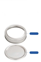 Lot de 12 bouchons de bouteille métalliques à ouverture facile pour bocaux Mason et bouteilles de vin, capacité de 5 ml, pour voyage