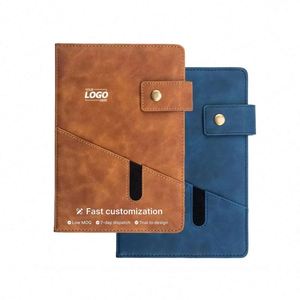 Custom Design Leather Portable <b>Small</b> Notebook With Personalized Logo Business Promotional Gift - Product Image 1