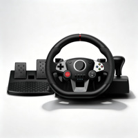 Volant de jeu filaire multiplateforme C-Star le plus vendu avec boutons programmables, design ergonomique et fonctionnalités écologiques