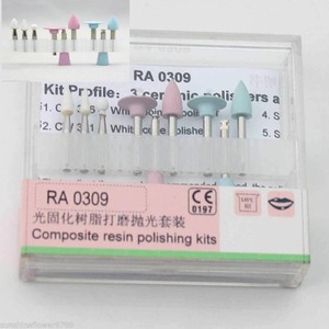 Kit de Pulido de Resina Dental RA 0309, Fresas de Diamante y Copas para Odontología, para Contra-ángulo de Baja Velocidad, Herramientas de Ortodoncia - Product Image 1