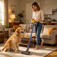 Aspirateur à main sans fil 200W 20kpa avec lumière LED, 1L, pour tapis, nouveau design portable