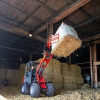 Youngbison Y1160 Mini-Traktor Diesel Hoflader Frontlader Weidemann Schnellwechsler Radlader Essenzieller Motor für die Landwirtschaft