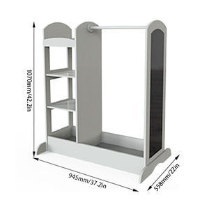 Armario multifuncional de madera para niños, estantería y estante de almacenamiento para ropa y juguetes - Product Image 6