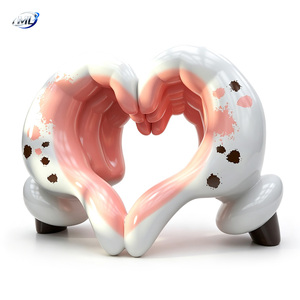 Escultura de Resina en Forma de Corazón, Arte Público para Jardín Exterior, Decoración Comercial, Estatua con Temática Personalizada - Product Image 6