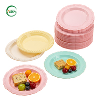 Assiettes ovales en plastique PP, résistantes au micro-ondes, de 5 et 10 pouces, pour servir à la maison, lors de fêtes, de mariages ou de barbecues.